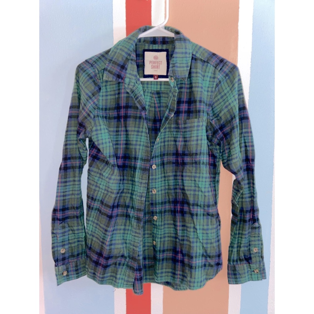 SO Green Plaid Shirt
